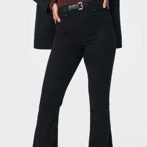SPANX Cropped kick flare step hem.